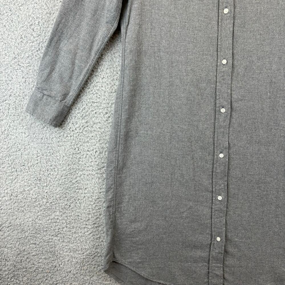 Grayson The Hero Midi Dress Small Flannel Lagenlook Cozy Cabin Casual Gray - Picture 3 of 13